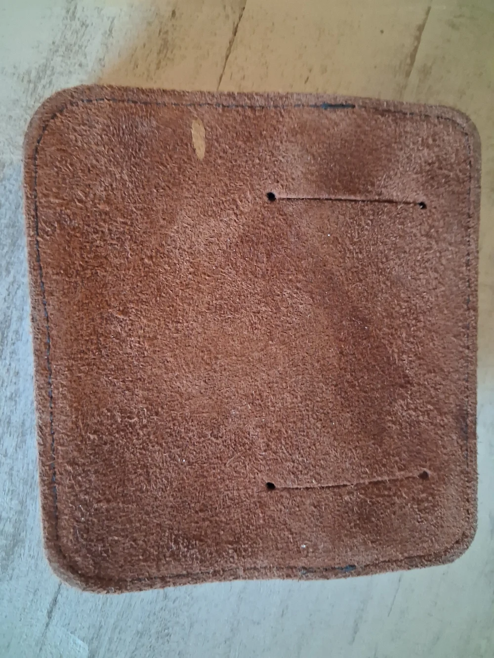 Brown Leather Snap Wallet with Zip Pocket